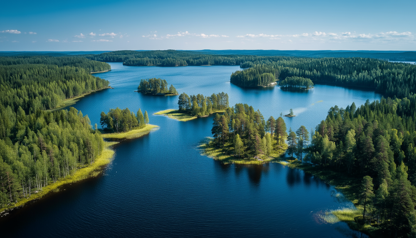 Finnish lake landscape