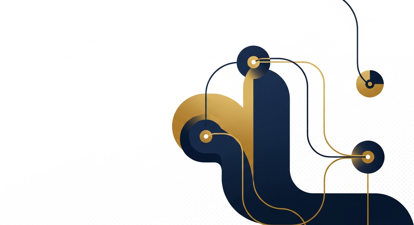 Abstrakti geometrinen kuvitus konsultointialan rahoituksesta